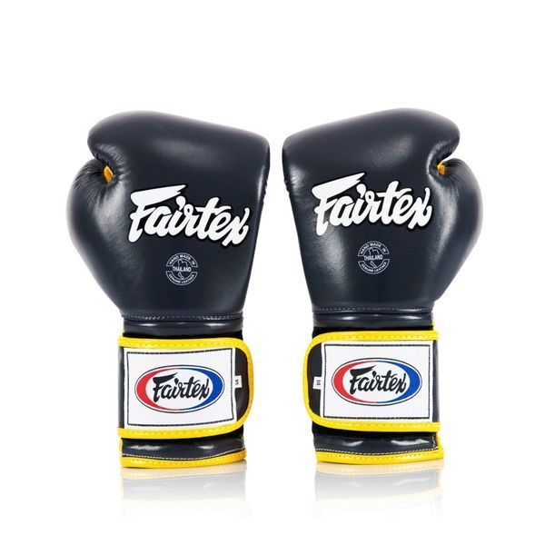 Боксерські рукавиці Fairtex BGV9 Mexican Blue/Yellow 18 унцій (бинти в комплекті) BGV9_Mexican_18oz_Blue/Y фото