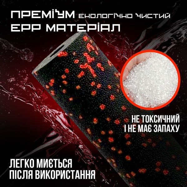 Масажний ролик (роллер) гладкий PowerPlay PP-4346 Mini EPP Foam Roller Чорно/Червоний (15x5,3см.) PP_4346_Red_(15*5) фото