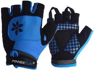 Велорукавички жіночі PowerPlay 5284 D Блакитні XS 5284D_XS_Blue фото
