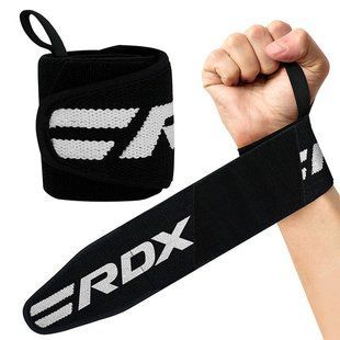 Бинти для зап'ясть (кистьові бинти) RDX W2 Gym Wrist Wraps Black Pro WAH-W2B фото