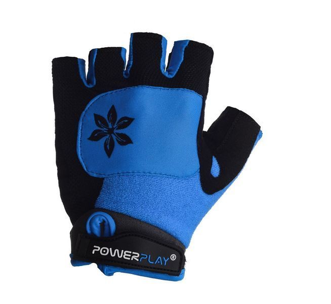 Велорукавички жіночі PowerPlay 5284 D Блакитні XS 5284D_XS_Blue фото