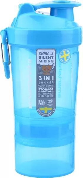 Шейкер спортивний SmartShake Original2GO 600ml Neon Blue 10560102 фото