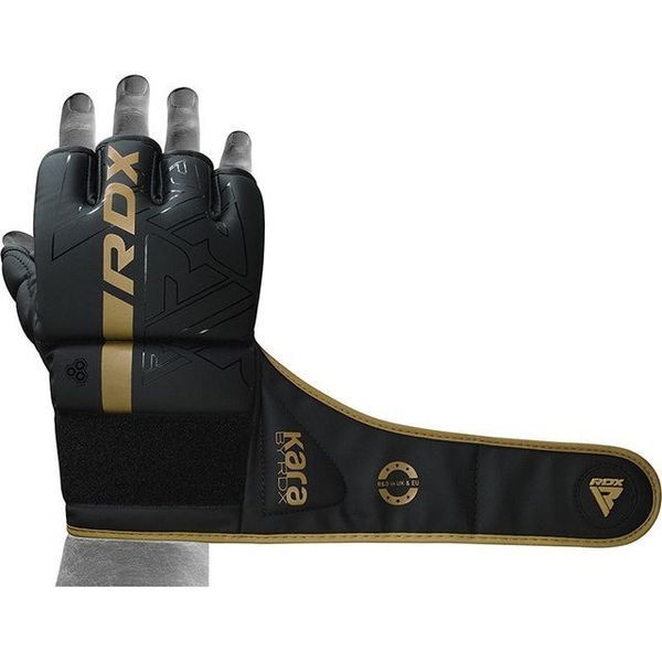 Рукавиці для ММА RDX F6 KARA Matte Golden XL GGR-F6MGL-XL фото
