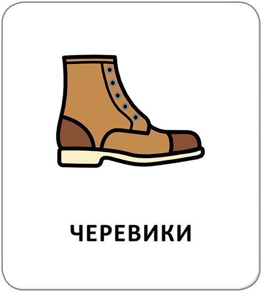 Картки з піктограмами. Одяг, взуття, аксесуари 10311030753 фото