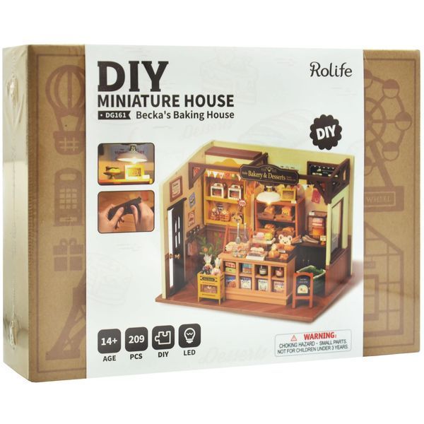 Конструктор 3D міні-будинок Robotime Rolife Becka&lsquo;s Baking House DG161 DG161 фото