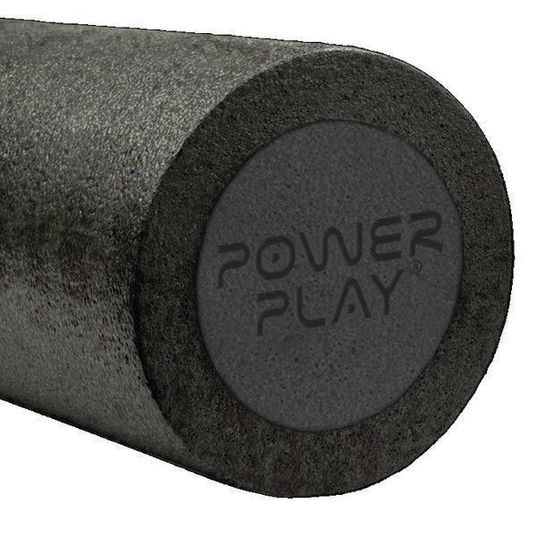 Масажний ролик (роллер) гладкий PowerPlay 4021 Fitness Roller Чорний (45x15см.) PP_4021_Black_(45*15) фото