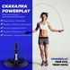 Скакалка швидкісна PowerPlay 4212 X ROPE з обтяжувачами Чорно/Темно синя (120г*2) 3м. PP_4212_Navy фото 2