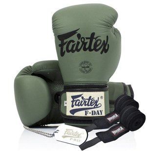 Боксерські рукавиці Fairtex BGV11 Green 14 унцій (бинти в комплекті) BGV11_14oz_Green фото