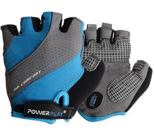 Велорукавички PowerPlay 5023 Блакитні XS 5023B_XS_Blue_Lady фото