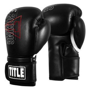 Боксерські рукавиці TITLE DYNAMIC STRIKE HEAVY BAG GLOVES Black 16 oz BSATG 16 BK фото