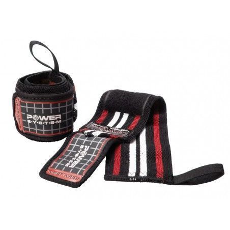 Бинти для зап'ясть (кистьові бинти) Power System PS-3500 Wrist Wraps Red/Black (пара) PS-3500_Red-Black фото