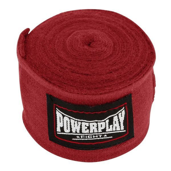 Бинти для боксу PowerPlay 3046 Червоні NYLON (4м) PP_3046_4m_Red фото
