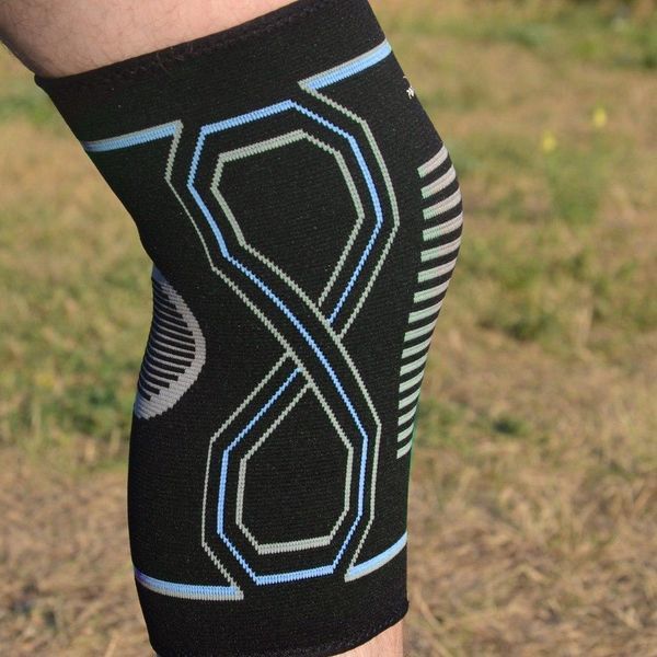Наколінники спортивні PowerPlay PP-4099 Knee Support Чорно/Сині L/XL (пара) PP_4099_L/XL_Bl/Blue фото