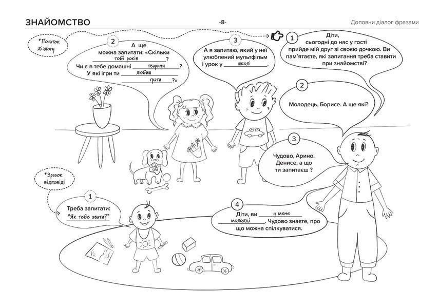 Нумо розмовляти! Книжка, що допоможе розвинути діалогічне мовлення у дитини 10311014277 фото