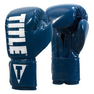 Боксерські рукавиці TITLE Boxing Inferno Intensity Elastic Blue/White / 16 oz ITGEI 16 oz BL/WH фото