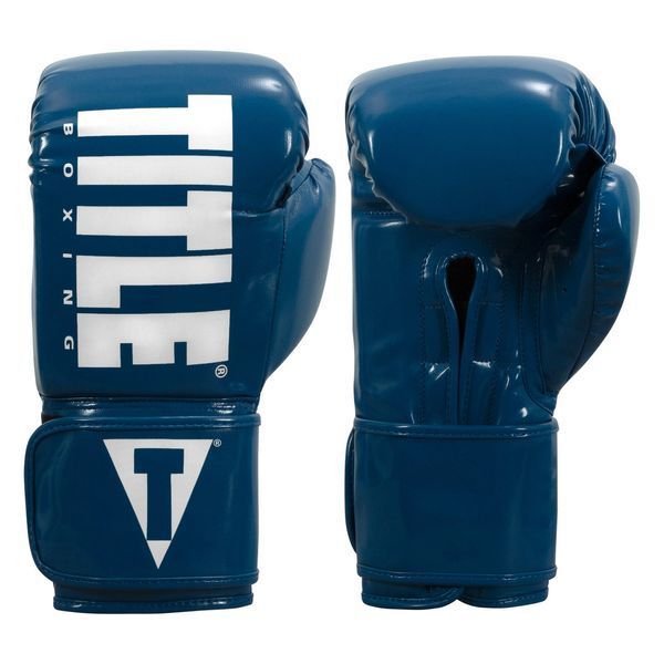Боксерські рукавиці TITLE Boxing Inferno Intensity Elastic Blue/White / 16 oz ITGEI 16 oz BL/WH фото