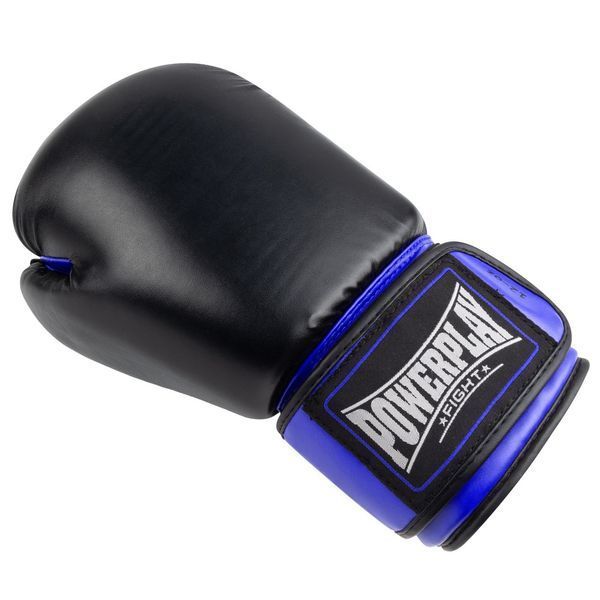 Боксерські рукавиці PowerPlay 3004 Classic Чорно-Сині 12 унцій PP_3004_12oz_Bl/Navy фото