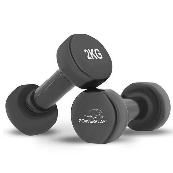 Набір гантелей в кейсі 9 кг. PowerPlay 4121 Fitness Dumbells (2шт.*1кг. 2шт.*1,5кг. 2шт.*2кг.) PP_4121_9kg фото