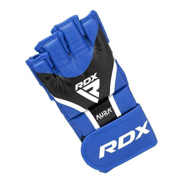 Рукавиці для ММА RDX AURA PLUS T-17 Blue/Black L GGR-T17UB-L+ фото