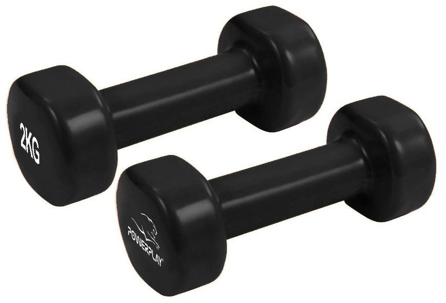 Набір гантелей в кейсі 9 кг. PowerPlay 4121 Fitness Dumbells (2шт.*1кг. 2шт.*1,5кг. 2шт.*2кг.) PP_4121_9kg фото