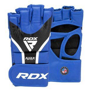 Рукавиці для ММА RDX AURA PLUS T-17 Blue/Black XL GGR-T17UB-XL+ фото