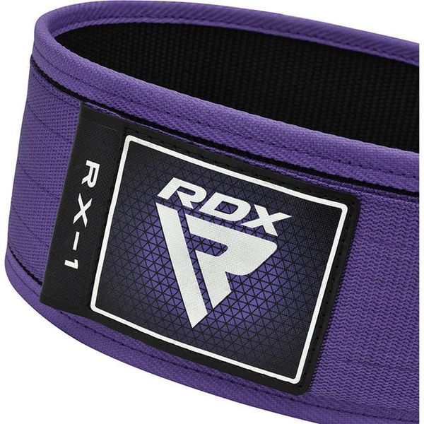 Пояс для важкої атлетики RDX RX1 Weight Lifting Belt Purple XS WBS-RX1PR-XS фото