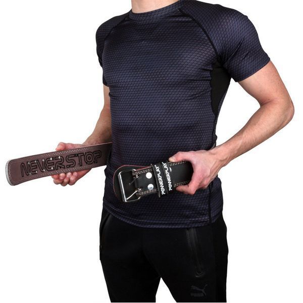 Пояс для важкої атлетики PowerPlay 5085 чорно-коричневий M PP_5085_M_Black/Brown фото