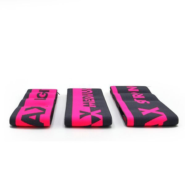 Набір тканевих гумок для фітнесу та спорту MadMax MFA-305 Hiploop set 3 pcs. Grey/Pink MFA-305-3set фото
