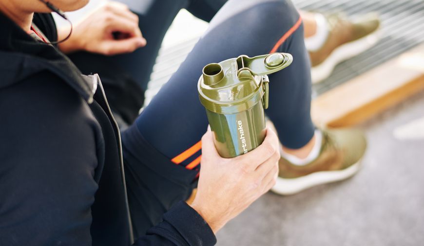 Шейкер спортивний SmartShake Original2GO One 800ml Army Green 10581002 фото