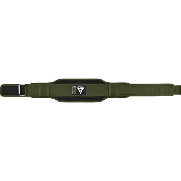Пояс для важкої атлетики RDX RX5 Double Belt неопреновий Army Green L WBD-RX5AG-L фото