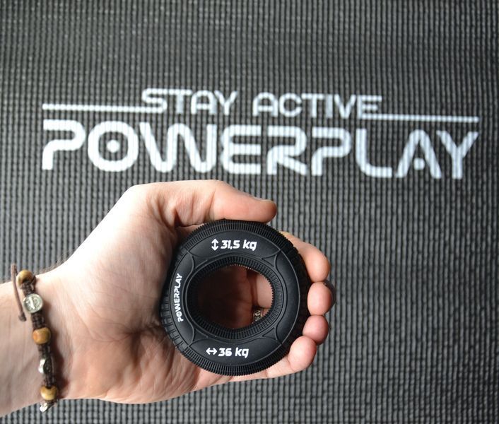 Еспандер кистьовий силіконовий PowerPlay PP-4330 Hand Grip Loops Hard 31.5-36 кг. Чорний PP_4330_Black_(31.5-36kg) фото