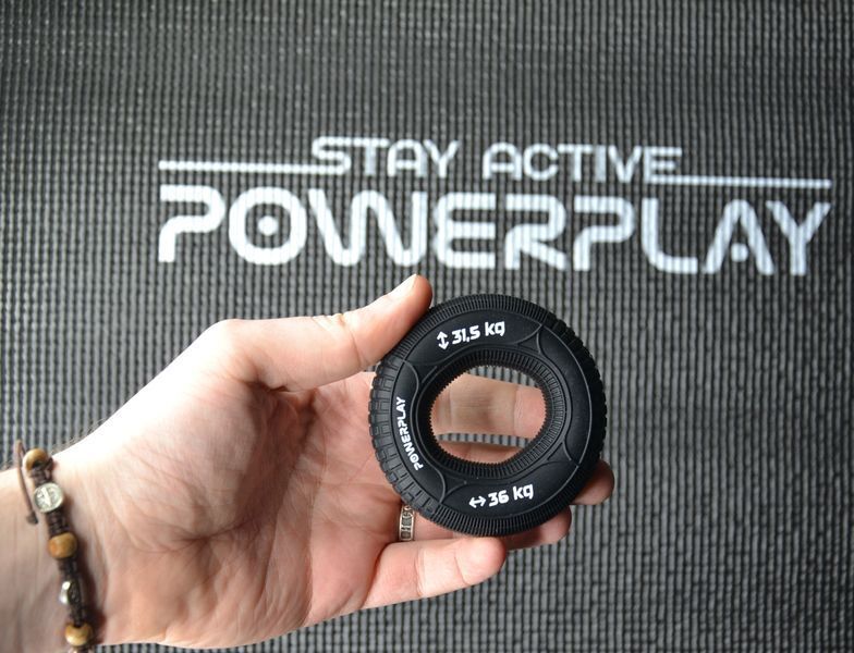 Еспандер кистьовий силіконовий PowerPlay PP-4330 Hand Grip Loops Hard 31.5-36 кг. Чорний PP_4330_Black_(31.5-36kg) фото