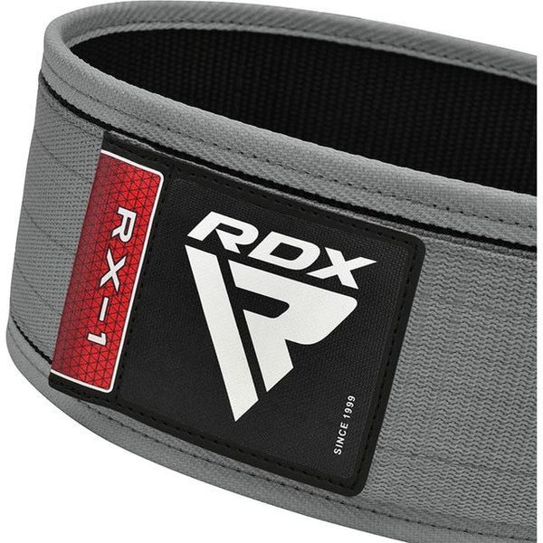 Пояс для важкої атлетики RDX RX1 Weight Lifting Belt Grey S WBS-RX1G-S фото