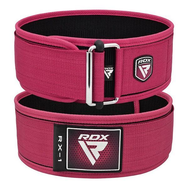 Пояс для важкої атлетики RDX RX1 Weight Lifting Belt PINK-XS WBS-RX1P-XS фото