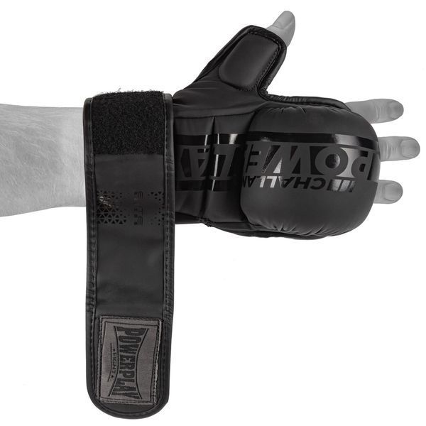 Рукавиці для MMA PowerPlay PP_3033 Ultra Matt Чорні L PP_3033_L_Black фото
