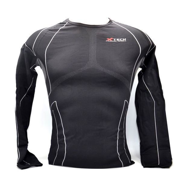 Термокофта (лонгслів) X TECH Maglia Race 3 Munica Lunga giroc Nero S/M Чорна Maglia_Race3_Giroc_S/M фото