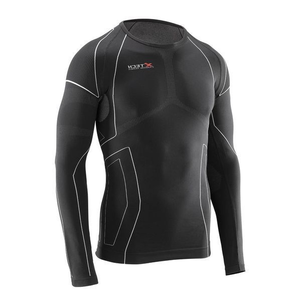 Термокофта (лонгслів) X TECH Maglia Race 3 Munica Lunga giroc Nero S/M Чорна Maglia_Race3_Giroc_S/M фото