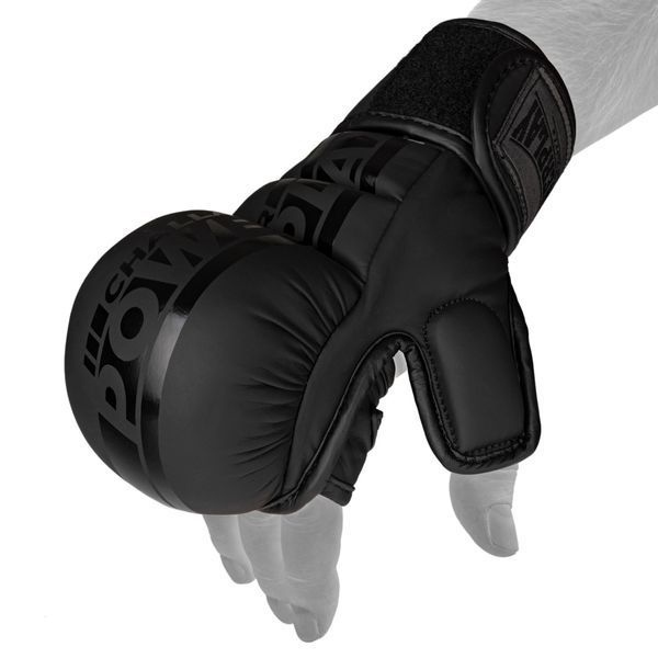 Рукавиці для MMA PowerPlay PP_3033 Ultra Matt Чорні L PP_3033_L_Black фото