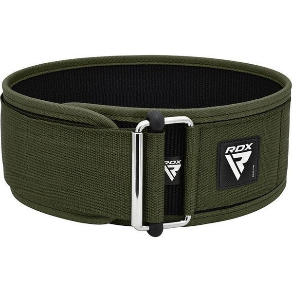 Пояс для важкої атлетики RDX RX1 Weight Lifting Belt Army Green L WBS-RX1AG-L фото