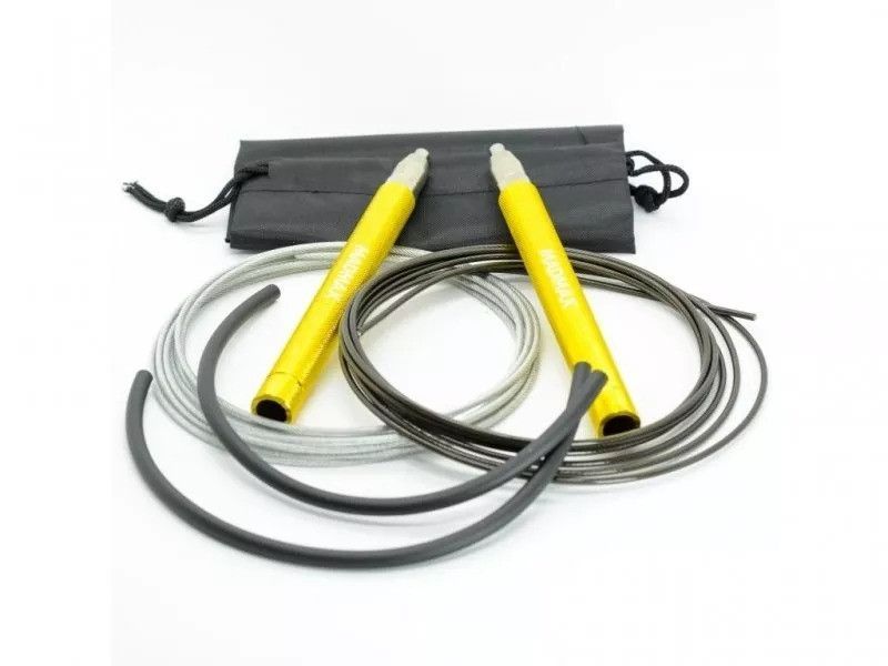 Скакалка швидкісна на підшипниках алюмінієва MadMax MFA-286 Speed jump rope Yellow MFA-286-YEL-U фото