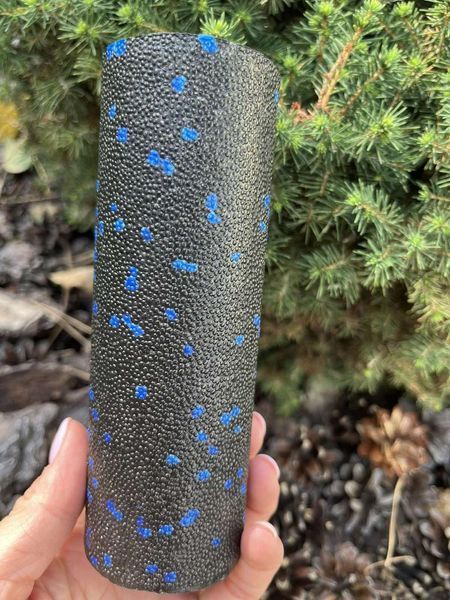 Масажний ролик (роллер) гладкий PowerPlay PP-4346 Mini EPP Foam Roller Чорно/Синій (15x5,3см.) PP_4346_Blue_(15*5) фото