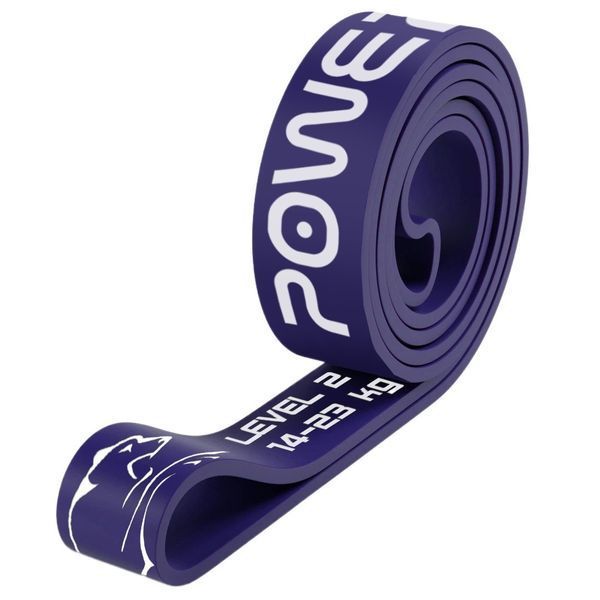 Еспандер-петля (гумові петлі) PowerPlay PP_0024 набір 4шт. опір 2-39кг. (сумарно 83кг.) + ручки та якір PP_0024 фото