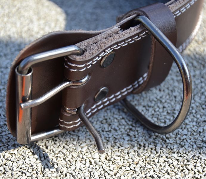 Пояс для важкої атлетики MadMax MFB-246 Full leather шкіряний Chocolate brown S MFB-246_S фото