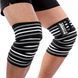 Бинти на коліна Power System PS-3700 Knee Wraps Grey/Black (пара) PS-3700_Grey-Black фото 4