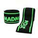 Бинти на коліна MadMax MFA-299 Non slide & slip knee wraps 2.0m Black/Green MFA-299-U фото 5
