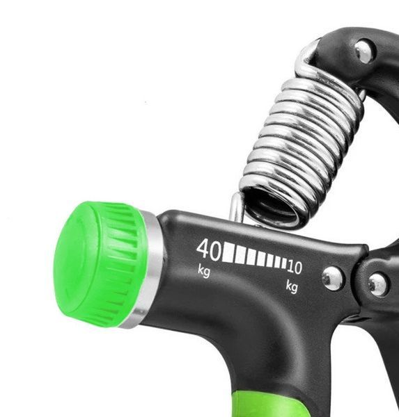 Еспандер кистьовий PowerPlay PP-4323 з регульованим навантаженням 10-40 кг. Strength Grip Чорно-зелений PP_4323_Bl/Green фото