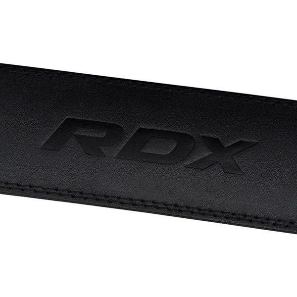 Пояс для важкої атлетики RDX 4 шкіряний Full Black XL WBS-4FB-XL фото