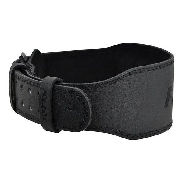Пояс для важкої атлетики RDX 4 шкіряний Full Black XL WBS-4FB-XL фото