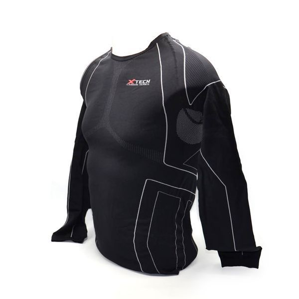 Термокофта (лонгслів) X TECH Maglia Race 3 Munica Lunga giroc Nero XXL/XXXL Чорна Maglia_Race3Giroc_XXL/3XL фото
