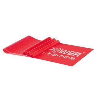 Стрічка-еспандер для спорту та реабілітації Power System PS-4122 Flat Stretch Band Level 2 Red (15-25кг.) PS_4122_Red фото